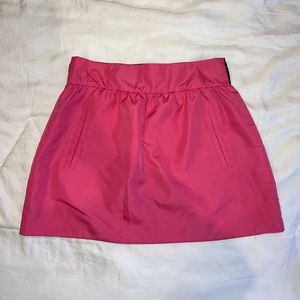 Zara Barbie Pink Nylon Mini Skirt size M